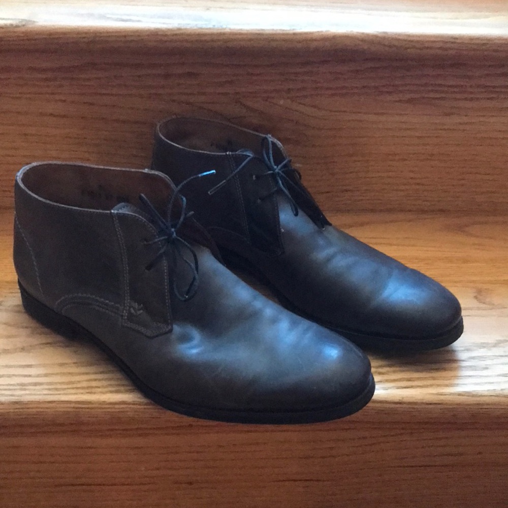 John Varvatos leather ankle boots men 9 1/2